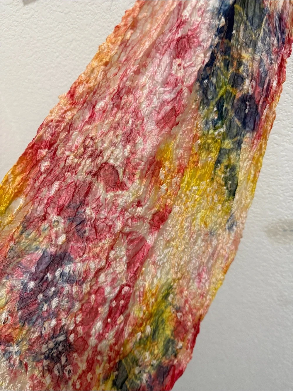 Crinkled Multi-Color Lightweight Women's Scarf